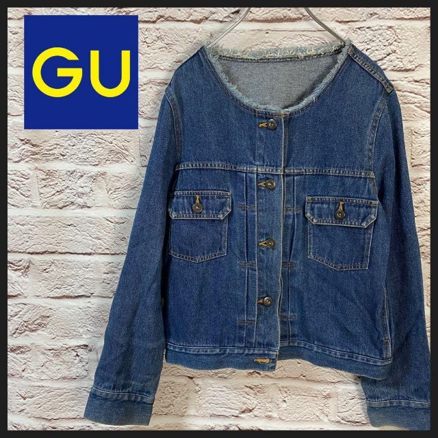 GU(ジーユー)のGU デニムジャケット　Gジャン メンズ　レディース　[ L ] レディースのジャケット/アウター(Gジャン/デニムジャケット)の商品写真