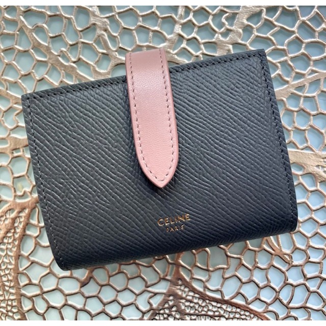 公式正規品 CELINE セリーヌ バイカラー スモールウォレット カーフ