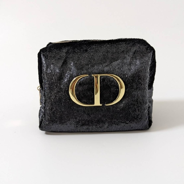 Christian Dior(クリスチャンディオール)の新品未使用 ディオール ノベルティ ポーチ ホリデー限定 ブラック ハンドメイドのファッション小物(ポーチ)の商品写真
