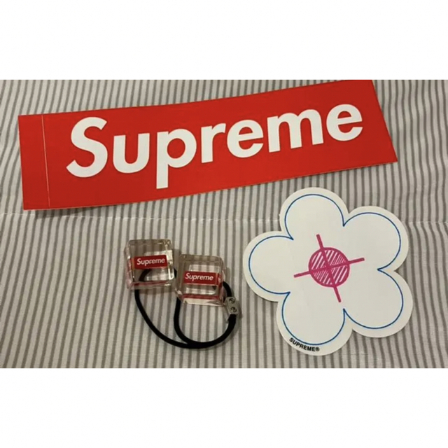 Supreme Hair Bobbles ヘアゴム、ステッカー2枚セット