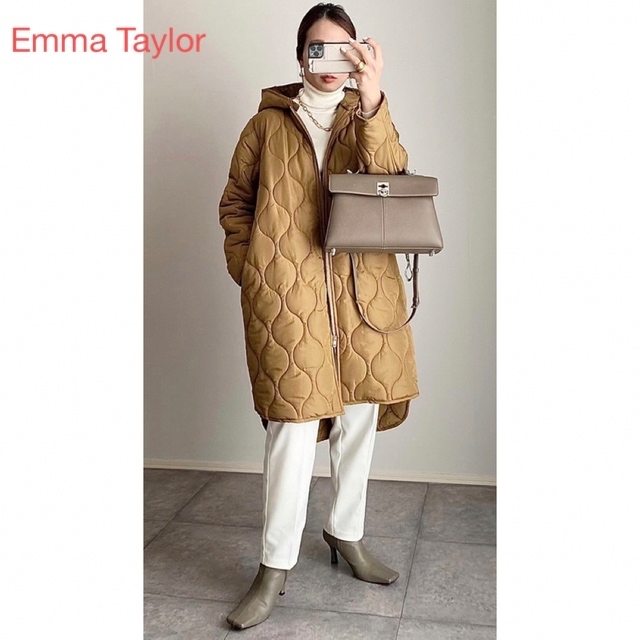 極美品★Emma Taylor エマテイラー★3wayキルティングフードコート