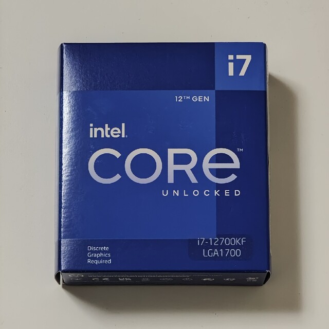 スマホ/家電/カメラintel Core i7-12700KF