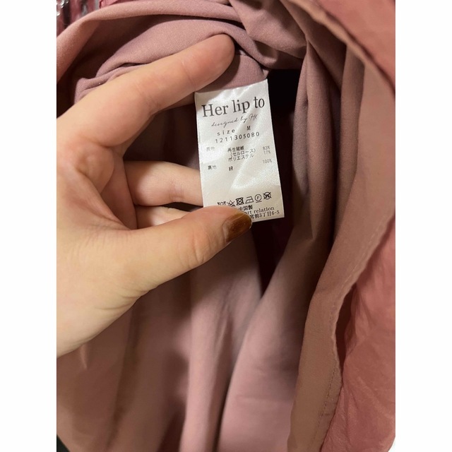 Her lip to - Airy Volume Sleeve Dress ピンク roseの通販 by はるな