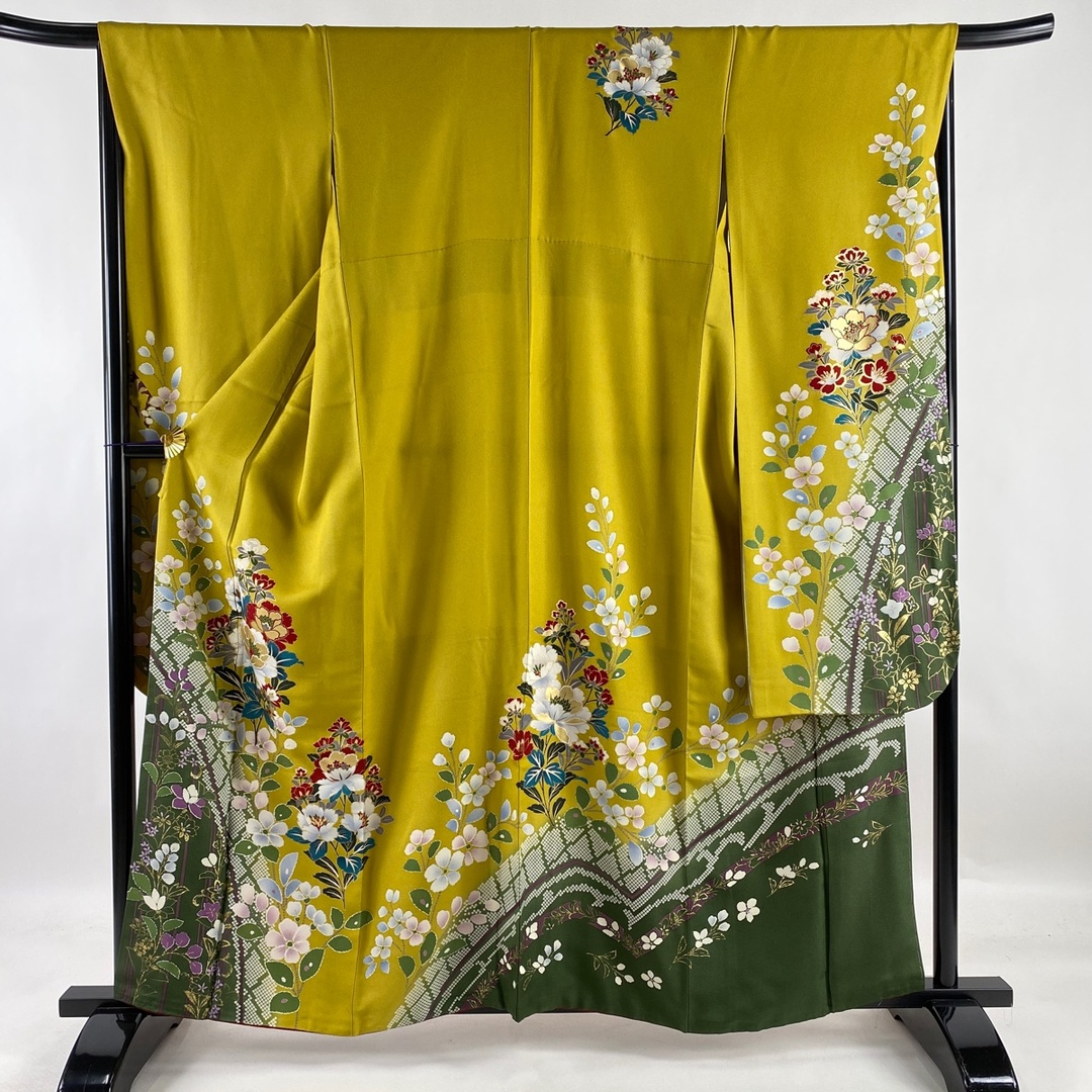 振袖 美品 名品 身丈160cm 裄丈67.5cm 正絹 【中古】 注目の福袋! www ...