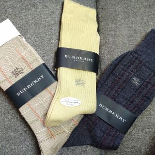 バーバリー(BURBERRY)のBURBERRY 25〜27cm メンズ靴下3足(ソックス)