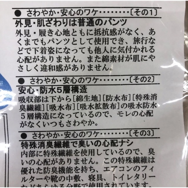 【匿名配送】日本製　軽失禁用パンツ　ベージュ　LL　尿洩れ レディースの下着/アンダーウェア(ショーツ)の商品写真