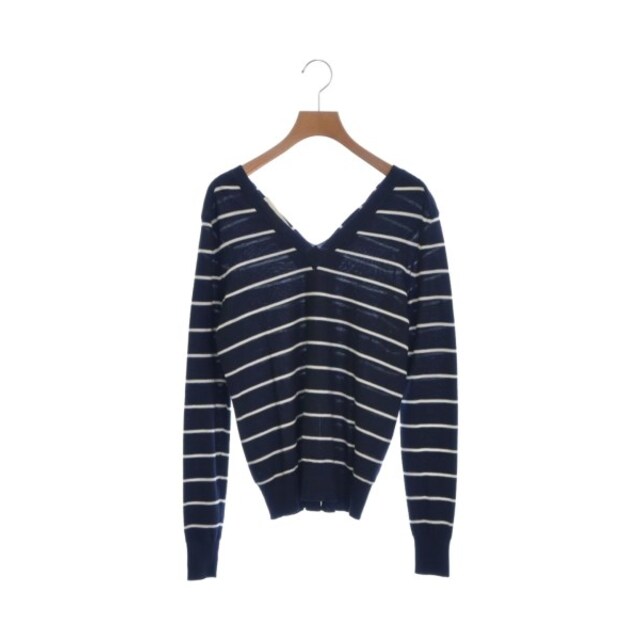 MARNI マルニ ニット・セーター 36(XS位) 濃紺系x白(ボーダー) 【古着