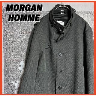 ★Se499【MORGAN HOMME】モルガンオム　ベルト付きコート　M