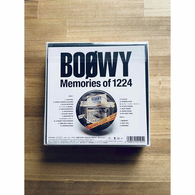 週末特価！BOOWY Memories of 1224 (限定盤)(2枚組)新品 1