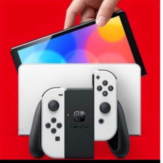 ニンテンドースイッチ(Nintendo Switch)の【新品】Nintendo Switch本体 有機Eモデルホワイト(家庭用ゲーム機本体)