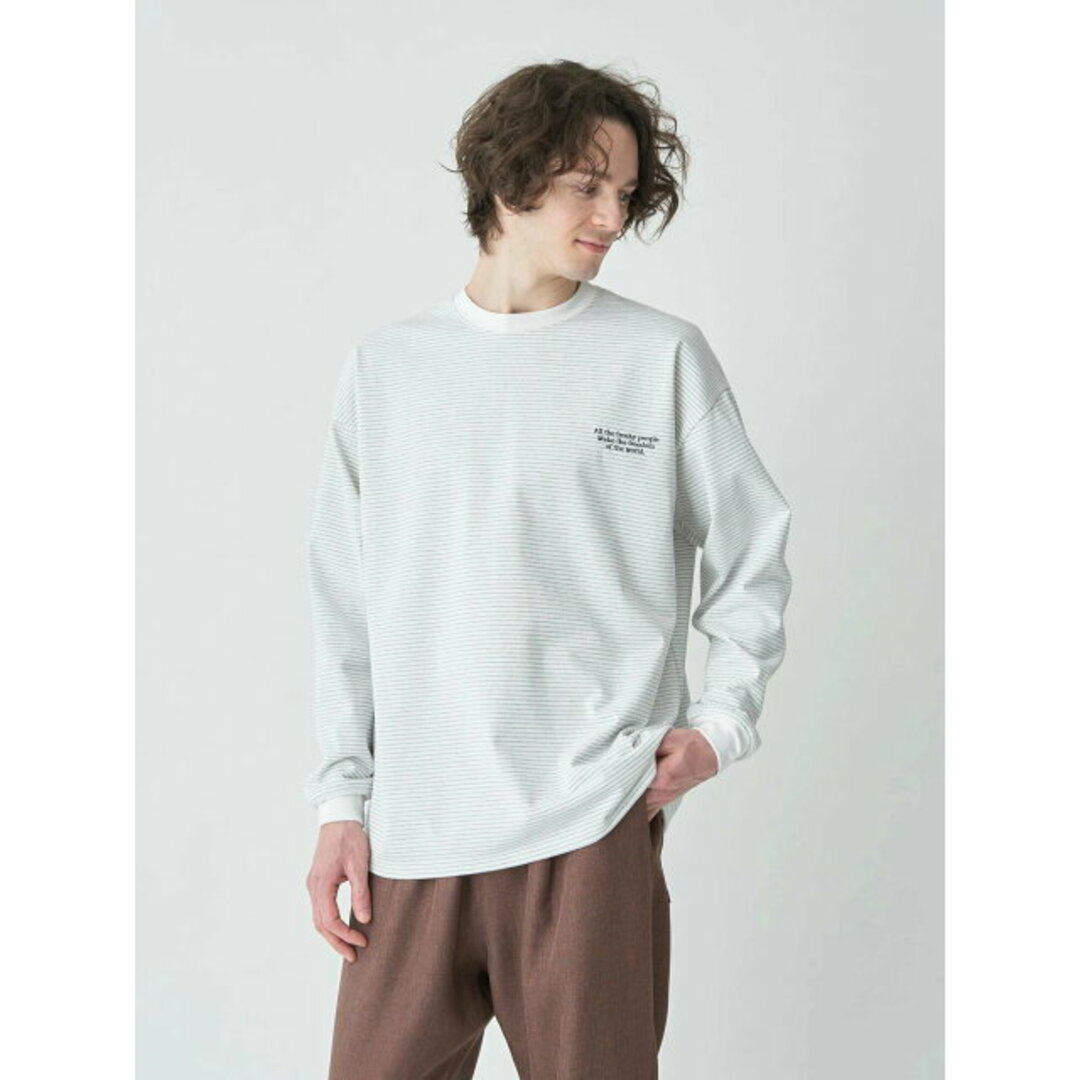 CRAFT STANDARD BOUTIQUE - 【オフホワイト】リサイクル20/2ボーダー