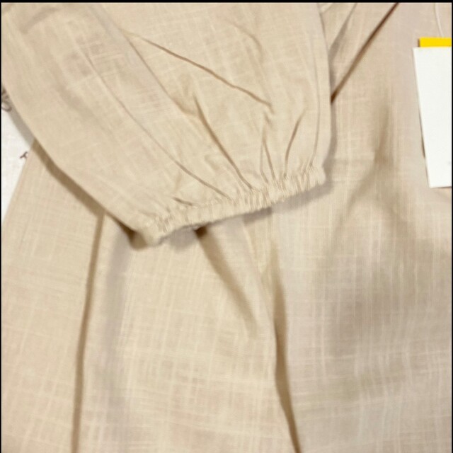 キッズ 子供服 刺繍  長袖 ワンピース 女の子 韓国 130 アイボリー キッズ/ベビー/マタニティのキッズ服女の子用(90cm~)(ワンピース)の商品写真