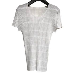 プリーツプリーズイッセイミヤケ(PLEATS PLEASE ISSEY MIYAKE)のプリーツプリーズ 半袖カットソー 3 L美品 (カットソー(半袖/袖なし))