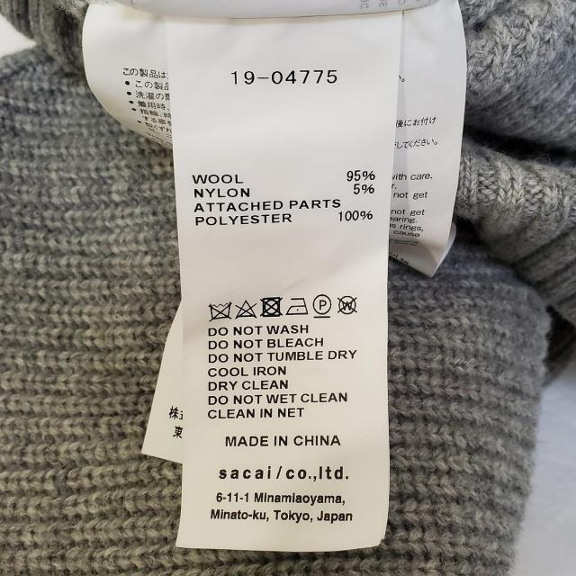 sacai(サカイ)のサカイ 長袖セーター サイズ1 S レディース レディースのトップス(ニット/セーター)の商品写真