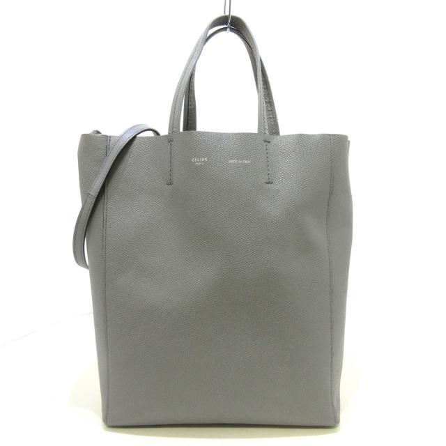 上品】 celine ライトグレー トートバッグ セリーヌ - トートバッグ