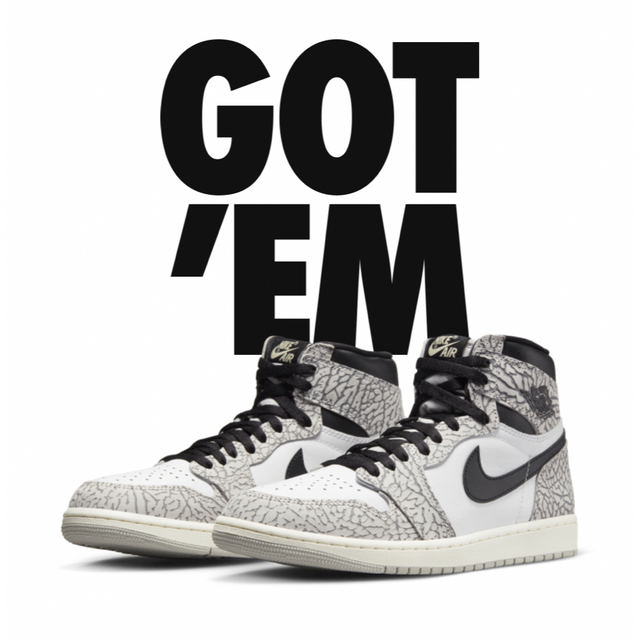 Nike Air Jordan 1 “White Cement” 27.5cm