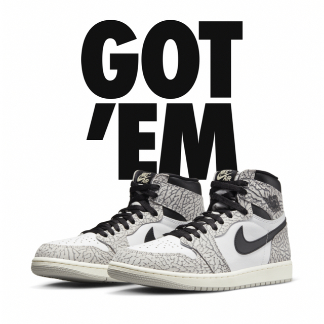 欲しいの Nike Air Jordan 1 “White Cement” 27.5cm メンズ | tuftclub.jp