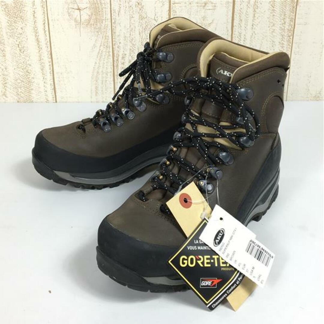 96cmインソール全長UNISEX 23.5cm  アクー スーパーアルプ ヌバック ゴアテックス SUPERALP NBK GTX トレッキングシューズ AKU 592ISG 050 Brown ブラウン系