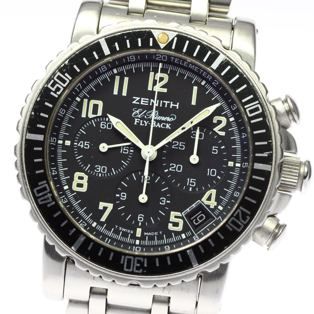 【未使用品】 レインボー ★保証書付き【ZENITH】ゼニス - ZENITH フライバック メンズ_739352 自動巻き 01/02.0470.405 エルプリメロ 腕時計(アナログ)