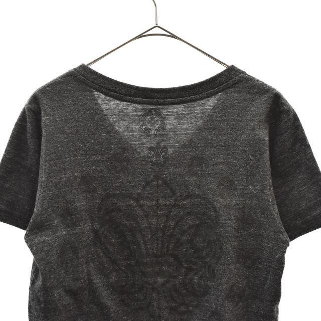 Chrome Hearts(クロムハーツ)のCHROME HEARTS クロムハーツ CH T-SHRT バックBSフレア プリント半袖VネックTシャツ ブラック メンズのトップス(Tシャツ/カットソー(半袖/袖なし))の商品写真