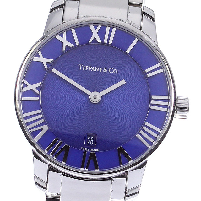 本物 アトラス 【TIFFANY&Co.】ティファニー - Co. & Tiffany デイト レディース_733254 クォーツ 34876169 腕時計
