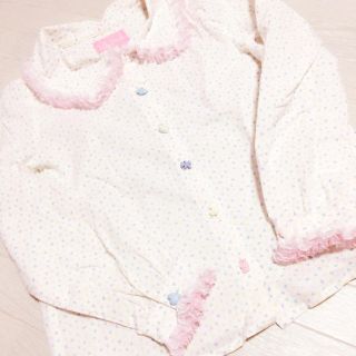 ナイルパーチ(NILE PERCH)のナイルパーチ♡アルファベット柄ブラウス うさぎ くま(シャツ/ブラウス(長袖/七分))