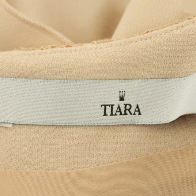 tiara(ティアラ)のティアラ ワンピース ノースリーブ ストレート 膝丈 レース フリル 3 レディースのワンピース(ひざ丈ワンピース)の商品写真