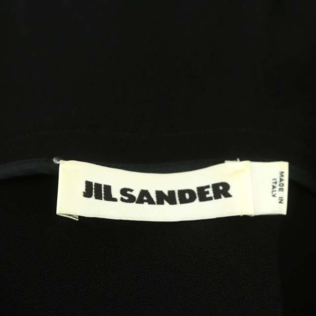 Jil Sander(ジルサンダー)のジルサンダー ノースリーブトップス カットソー Vネック 32 黒 レディースのトップス(カットソー(半袖/袖なし))の商品写真