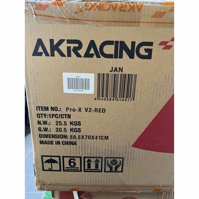 AKRacing ゲーミングチェア PRO-X/RED/V2 レッド 新品未開封 【驚きの価格が実現！】 26784円