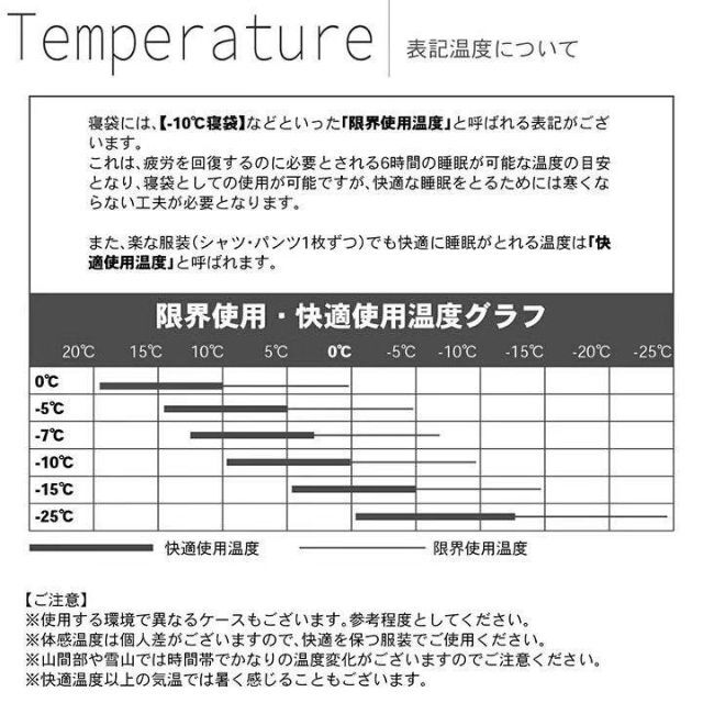 新品　SAHARA寝袋‐15℃人工ダウンブラックアウトドア用品　2個セット