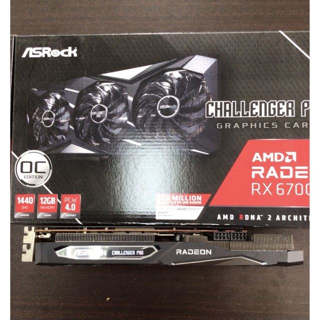 ASRock Radeon RX 6700 XT Challenger Pro  スマホ/家電/カメラのPC/タブレット(PCパーツ)の商品写真