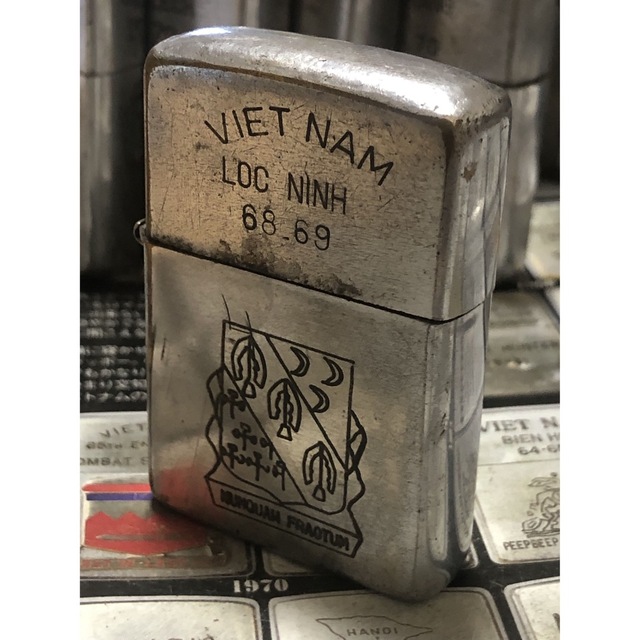 【ベトナムZIPPO】本物 1968年製ベトナムジッポー「米軍部隊章」LOC
