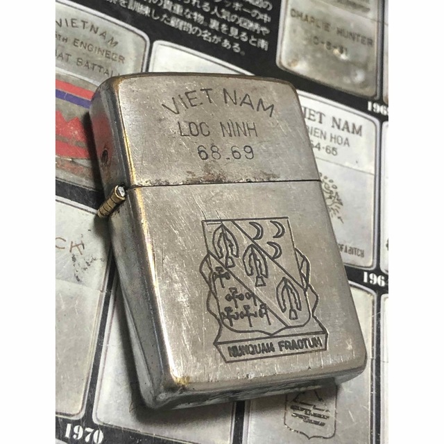 【ベトナムZIPPO】本物 1968年製ベトナムジッポー「第7野戦砲兵連隊」