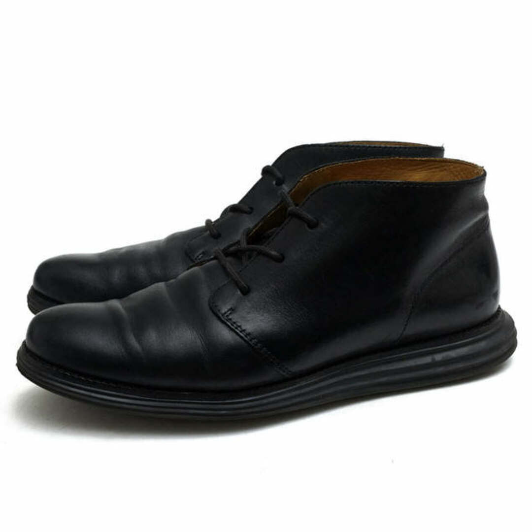 コールハーン／COLE HAAN チャッカブーツ シューズ 靴 メンズ 男性 男性用レザー 革 本革 ブラック 黒  C12520 LUNARGRAND CHUKKA ルナグランド チャッカ プレーントゥ