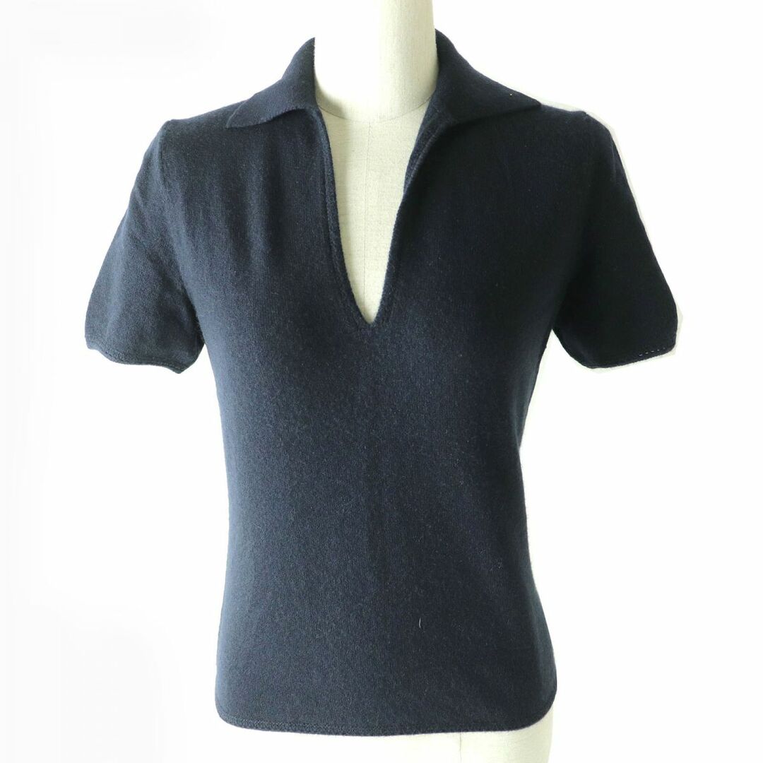 美品△Loro piana ロロピアーナ レディース カシミヤ100% 開襟