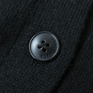 美品△イタリア製 Loro Piana ロロピアーナ レディース ベビーカシミヤ100％ ダブルジップ ニットジャケット/カーディガン ネイビー 38