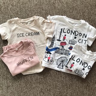 半袖Tシャツ　4枚セット　双子コーデ(Tシャツ/カットソー)