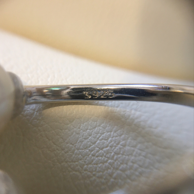 大粒アコヤバロック真珠　ダブルパールリング　シルバー指輪 レディースのアクセサリー(リング(指輪))の商品写真