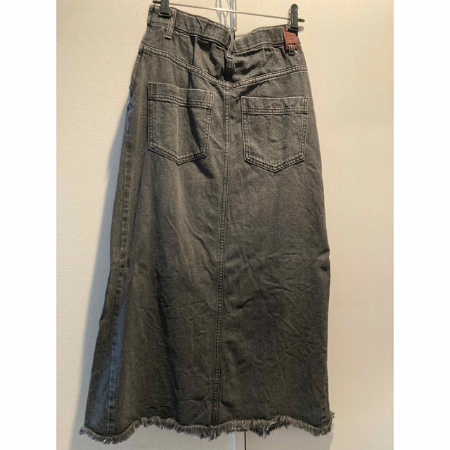 Ameri VINTAGE(アメリヴィンテージ)のAMERI WESTERN FLAP DENIM SK ブラック　Sサイズ レディースのスカート(ロングスカート)の商品写真