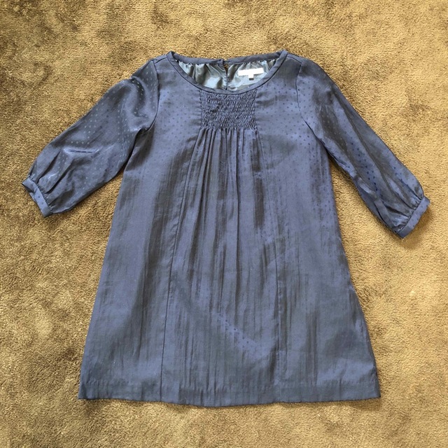 SHIPS KIDS(シップスキッズ)のネイビーワンピース　120センチ キッズ/ベビー/マタニティのキッズ服女の子用(90cm~)(ドレス/フォーマル)の商品写真