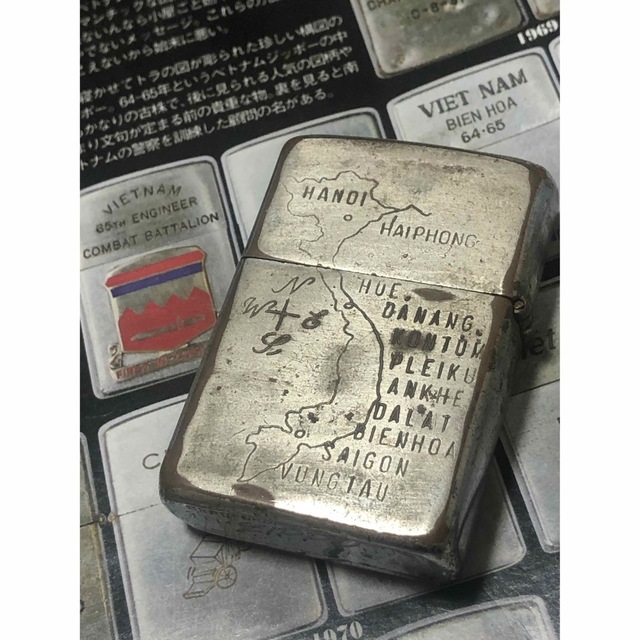 限定10%OFF ZIPPO - 本物 1969年製ベトナムジッポー「ベトナム地図