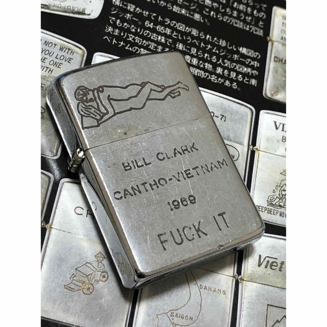 ベトナムZIPPO】本物 1967-68年製ベトナムジッポー「だまし絵