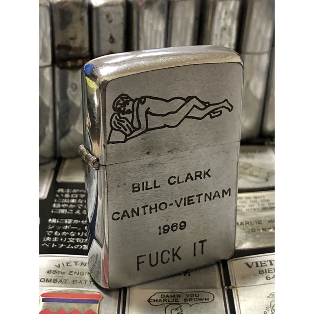 ベトナムZIPPO】本物 1967-68年製ベトナムジッポー「だまし絵