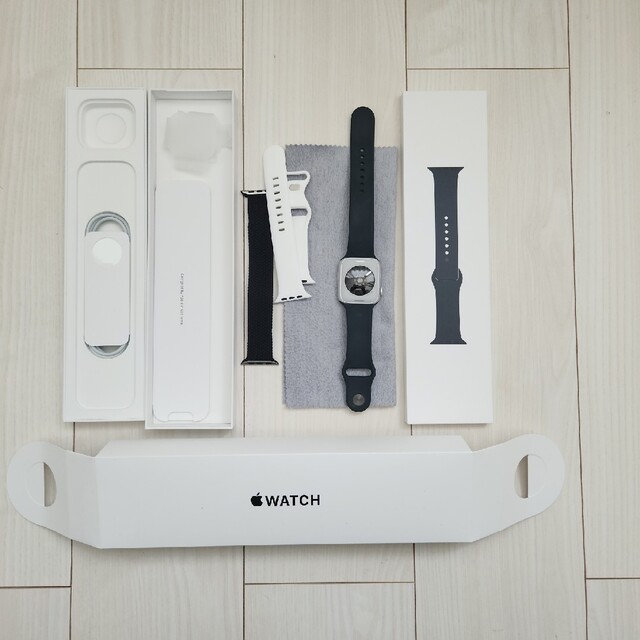 Apple Watch - Apple Watch SE 第2世代 シルバー 44ミリ ミッドナイトの通販 by