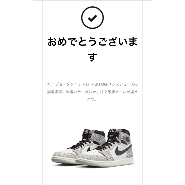 Jordan Brand（NIKE）(ジョーダン)のNIKE エア ジョーダン1 High OG White Cement 26cm メンズの靴/シューズ(スニーカー)の商品写真