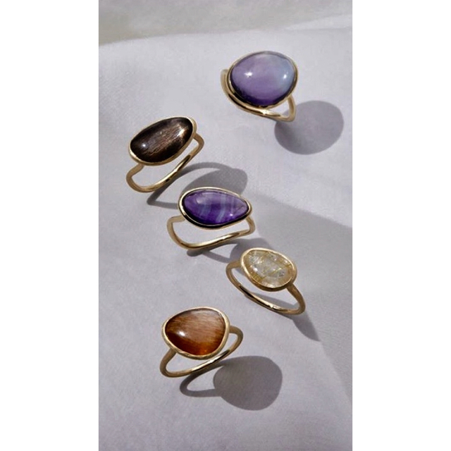 デュー リング ete 水晶×フローライト 【SALE/55%OFF】 semivoire.com