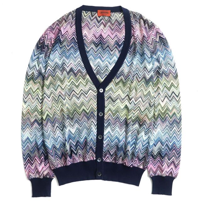 MISSONI - 美品△MISSONI ミッソーニ シェブロンストライプ柄 ロゴ