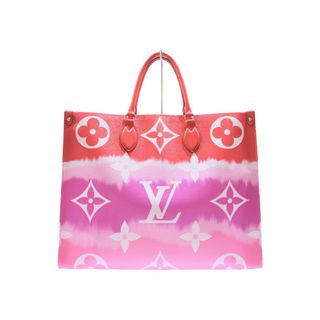 ルイヴィトン(LOUIS VUITTON)のLOUIS VUITTON
オンザゴーGM M45121 エスカル　レッド・ピンク系グラデーション コーティングキャンバス トートバッグ　２wayショルダー　人気　大きい　レディース 【中古】松山久万ノ台店(トートバッグ)