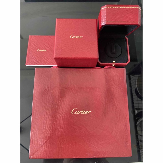 Cartier(カルティエ)のカルティエ トリニティ リング ブラック K18WGセラミック　18号 メンズのアクセサリー(リング(指輪))の商品写真