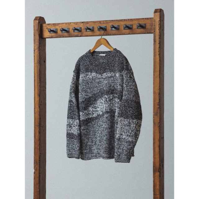 LIDNM JACQUARD MESH KNIT メンズのトップス(ニット/セーター)の商品写真